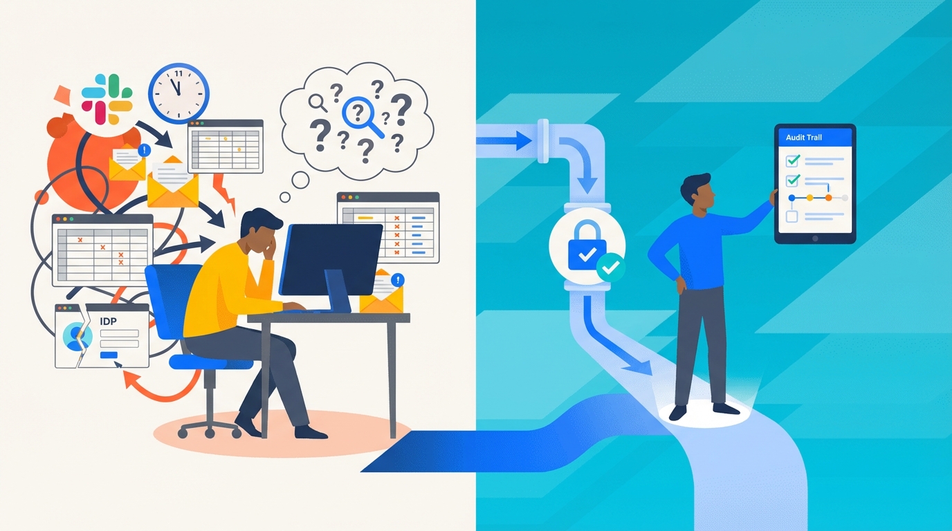 What It Feels Like Before And After The Pipeline concept illustration - Multiplier