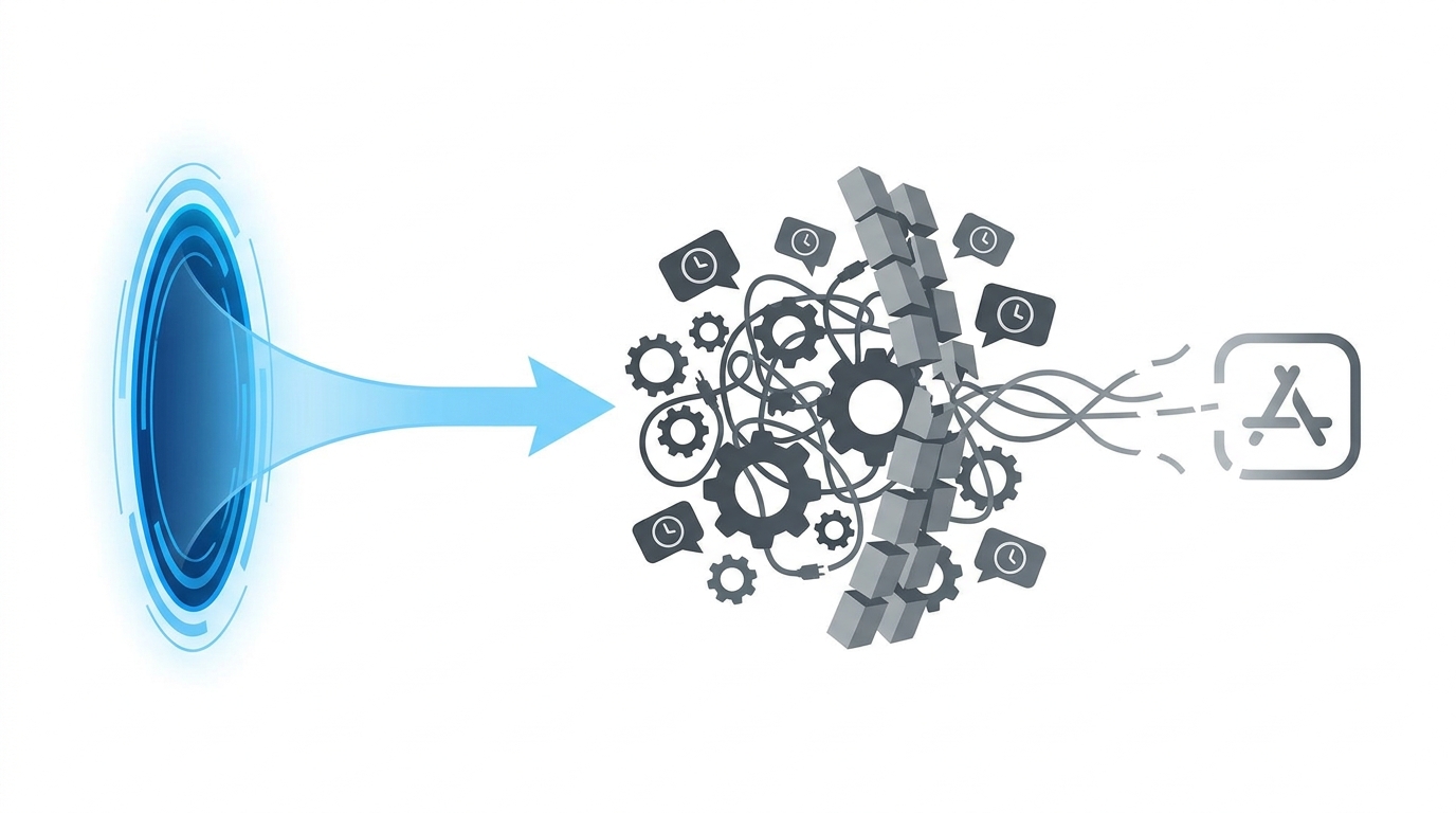 Why Creating a Self-Service Application Often Fails concept illustration - Multiplier