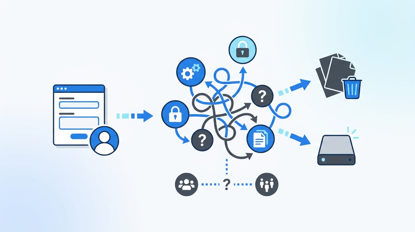 Why Most Access Request Forms Still Create Waste concept illustration - Multiplier