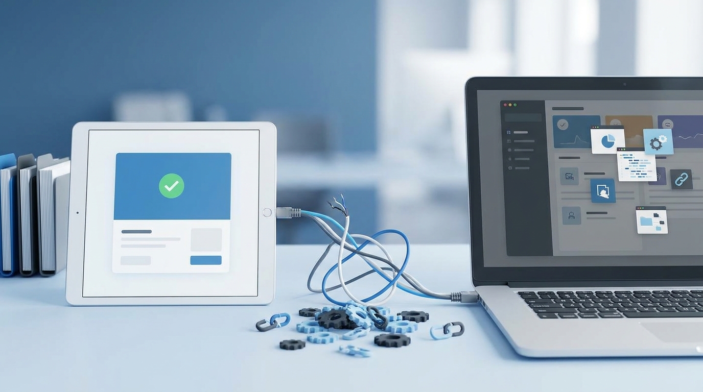 Why integrating HR tools for access usually breaks in the handoffs concept illustration - Multiplier