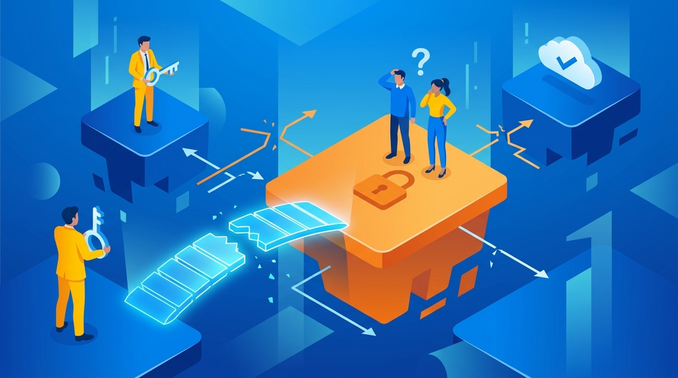 Why Access Compliance Breaks Inside Split Workflows concept illustration - Multiplier