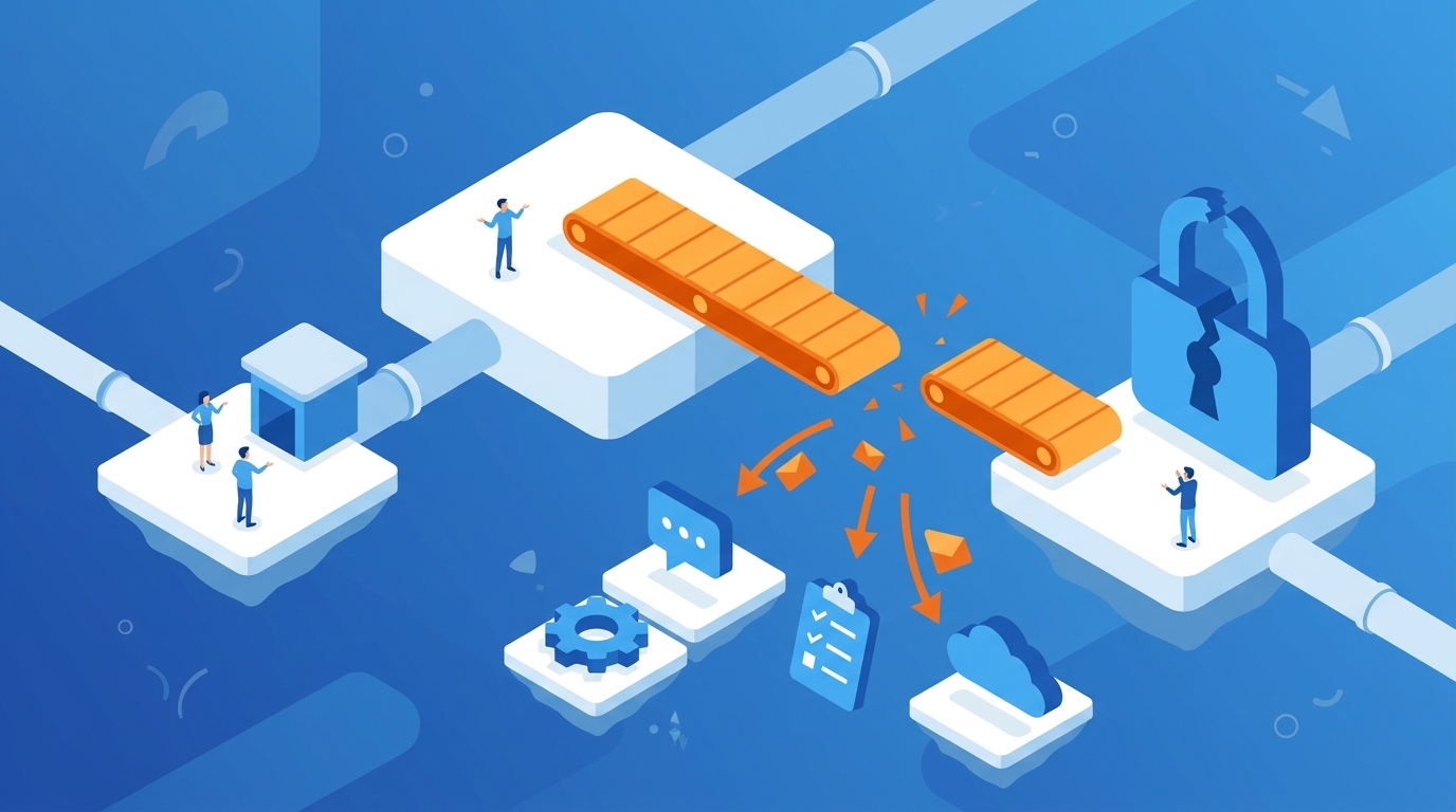 Why Faster Access Breaks When Workflows Split concept illustration - Multiplier