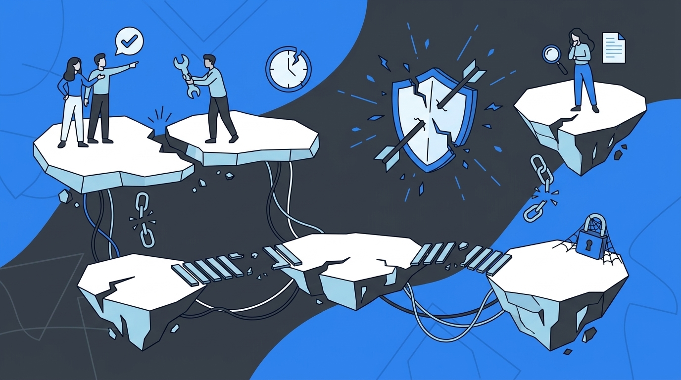 Why Zero Trust Controls Break When Access Work Splits Across Tools concept illustration - Multiplier