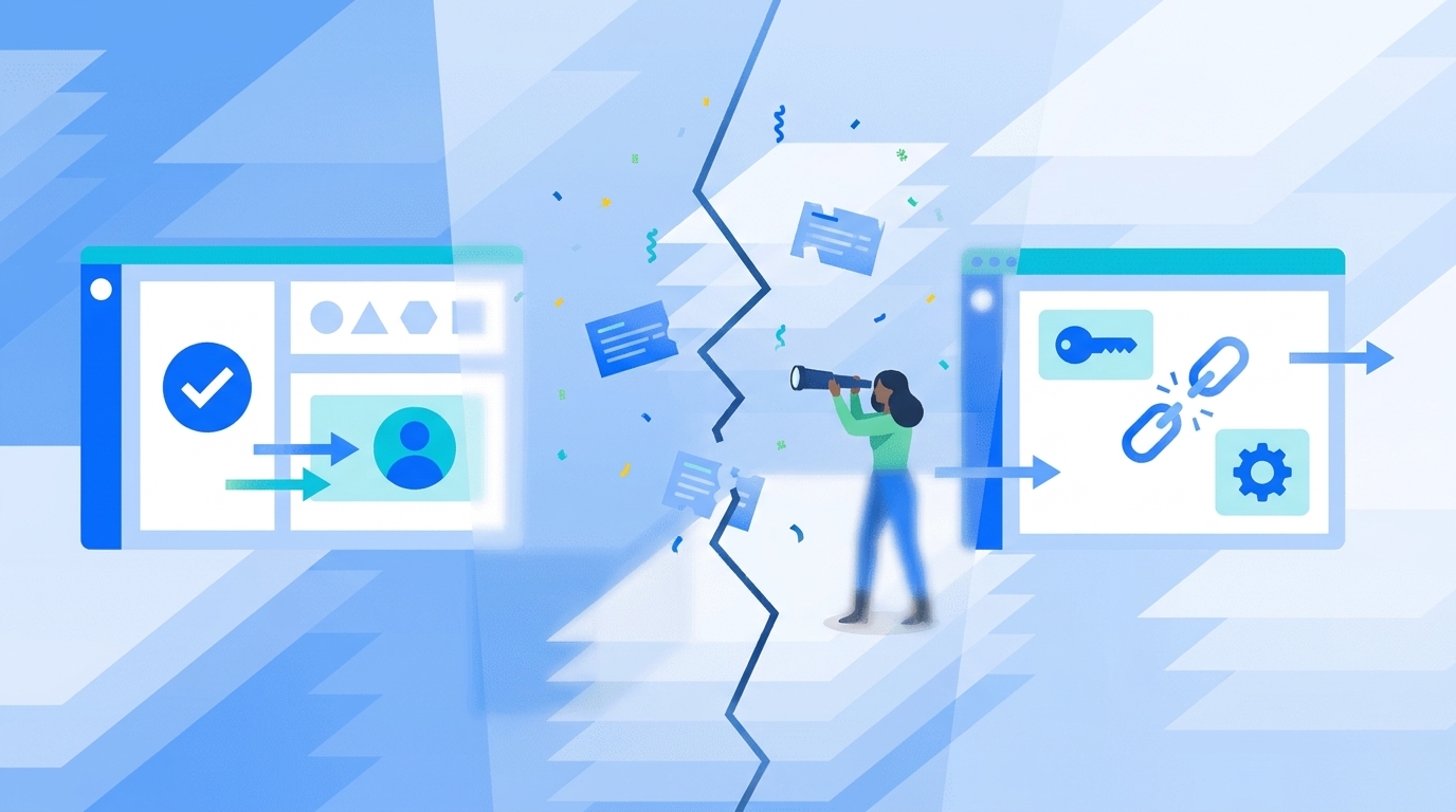 Why App-Embedded Identity Breaks Jira Visibility concept illustration - Multiplier