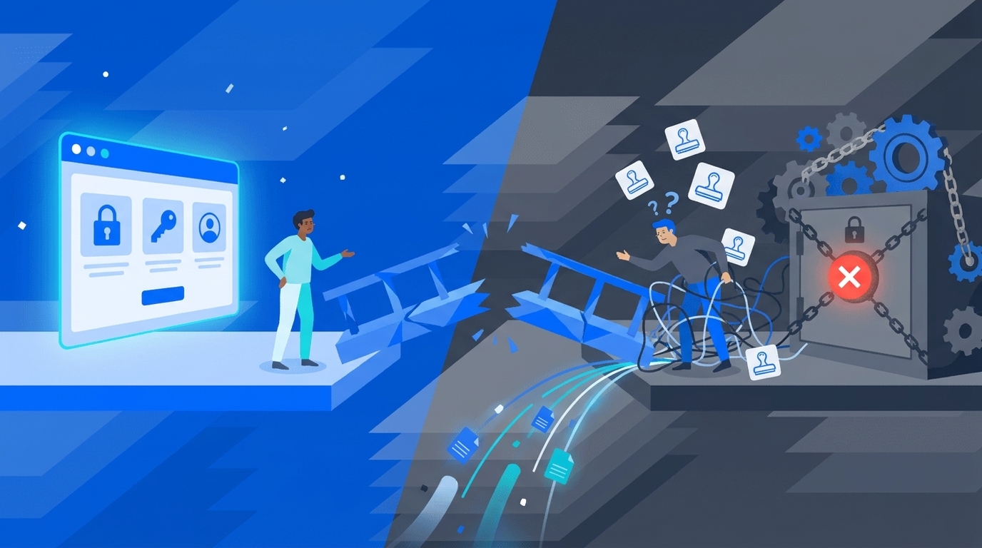 Why Self-Service Access Breaks Without Governance concept illustration - Multiplier