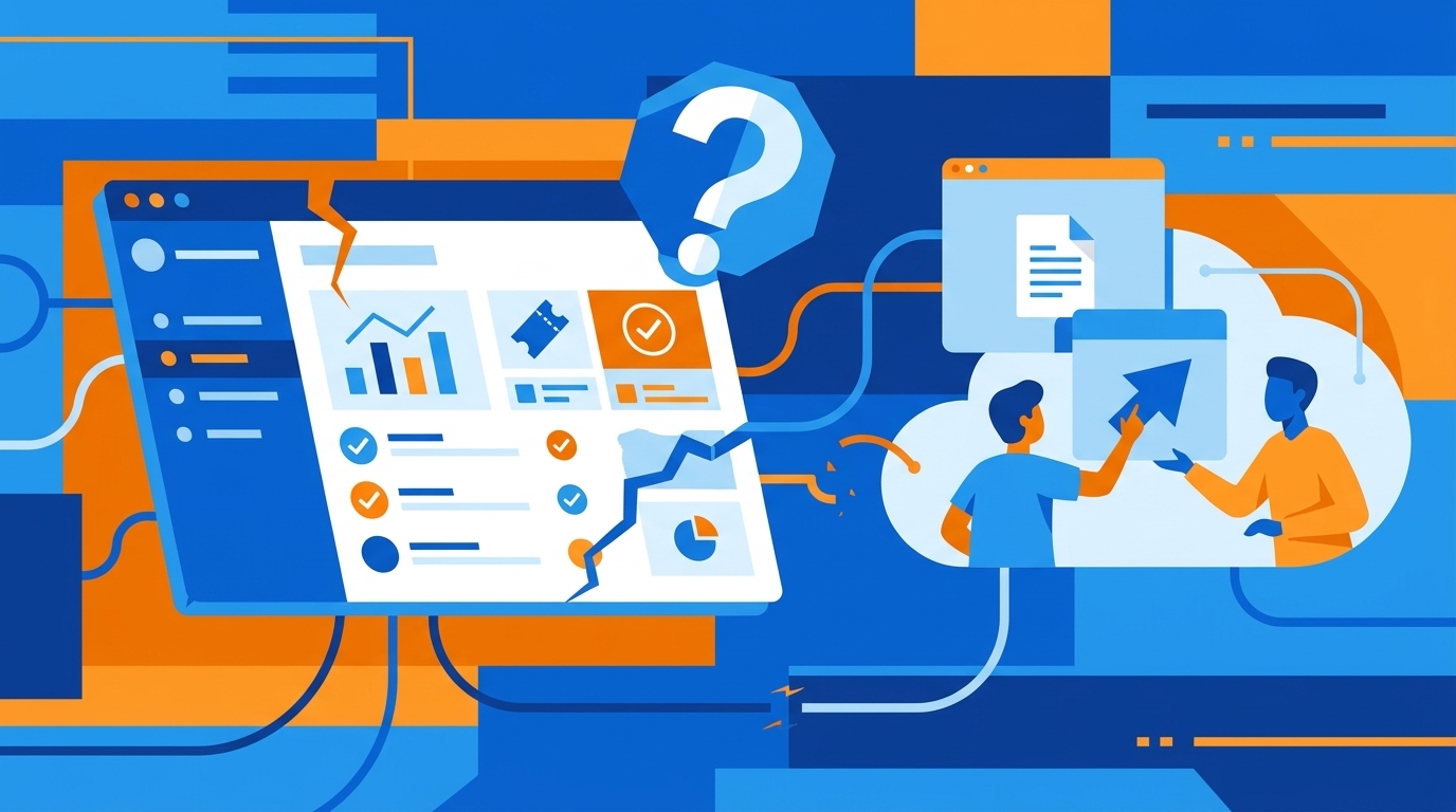 Why Access Dashboards Break When Work Happens Elsewhere concept illustration - Multiplier