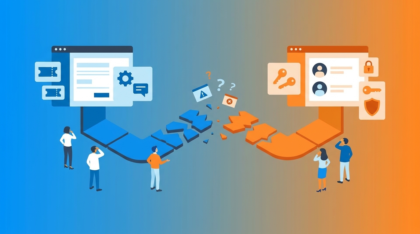 Why the IDP-Service Desk Split Breaks Access Governance concept illustration - Multiplier
