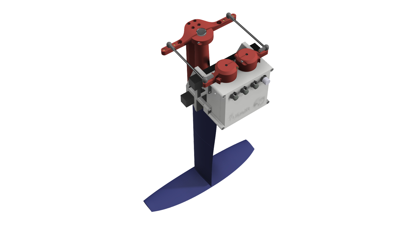 Render of a hydrofoil for the HEARP hydrofoil test platform