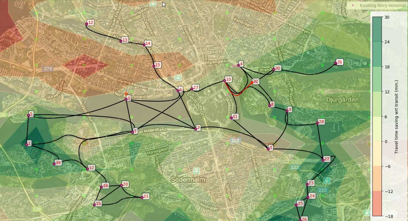 Screenshot of the Flying Fish Watermobility Network Designer (WND)