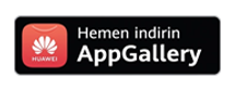 Huawei AppGallery indirme butonu, hemen indirin ifadesiyle.