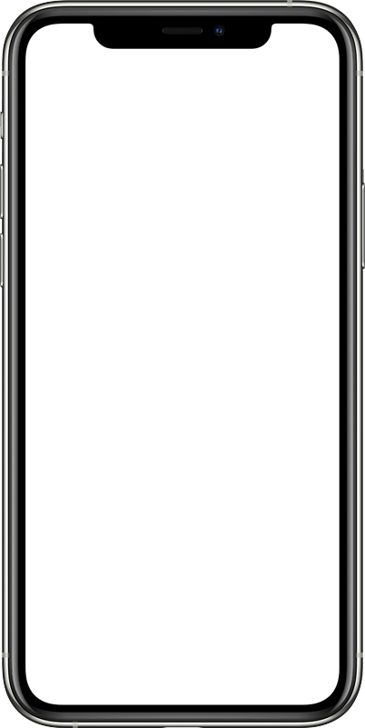 Siyah ekranlı modern çerçeveli akıllı telefon görüntüsü.
