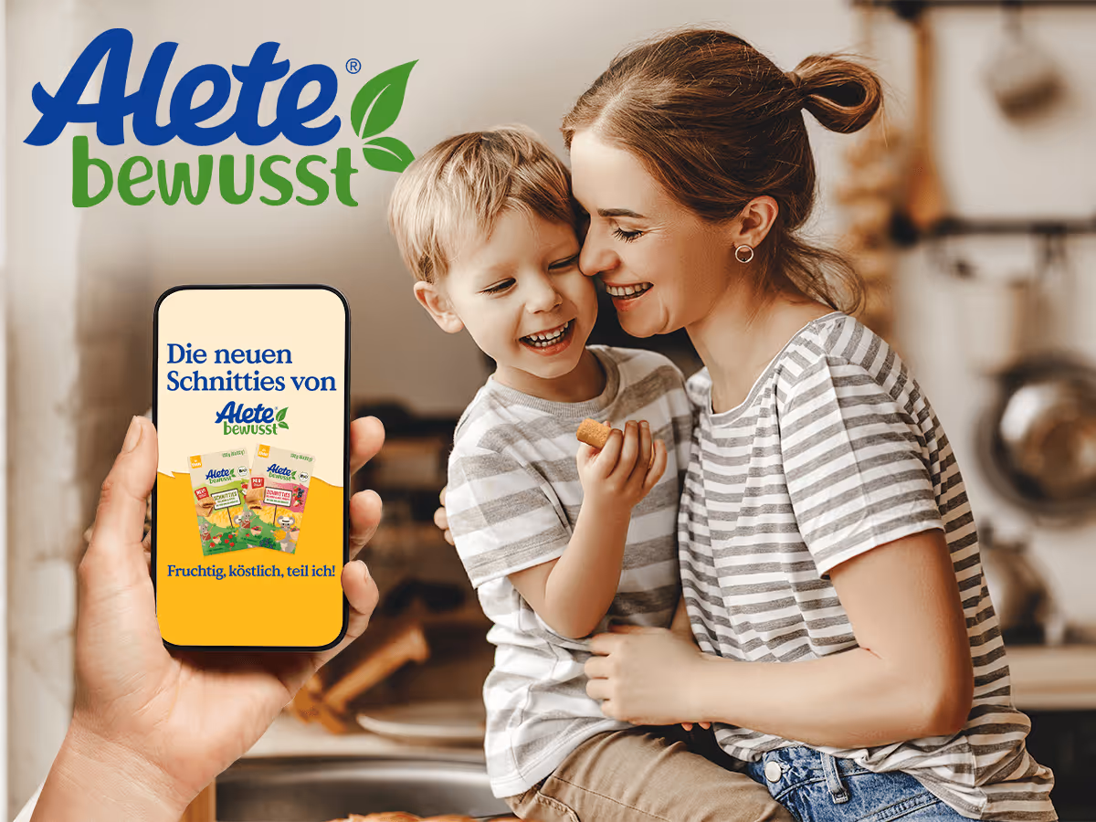 Alete Schnitties: Media planning and booking of a digital awareness campaign for children's snacks