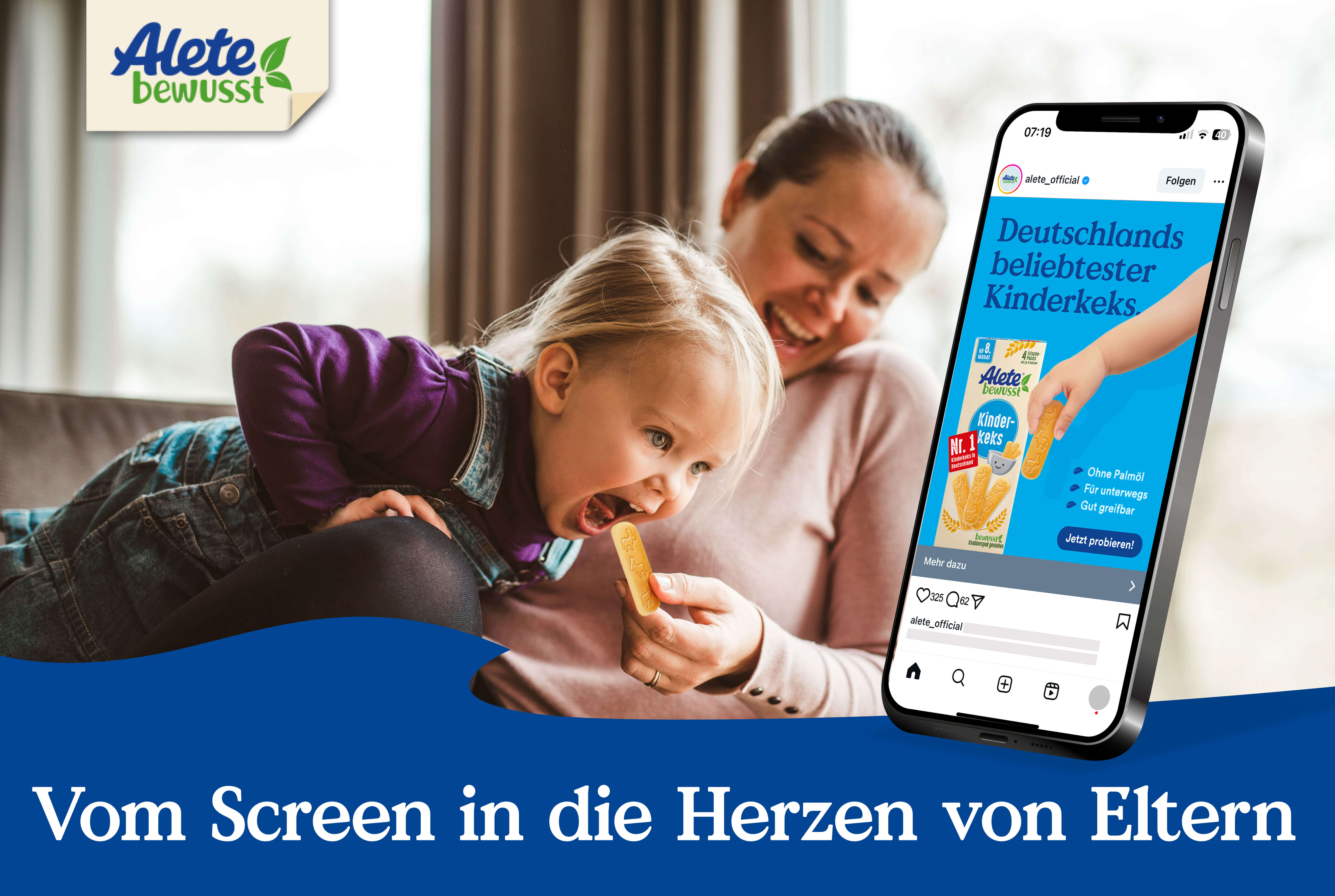 Digitale Produktkampagne für den Alete Kinderkeks