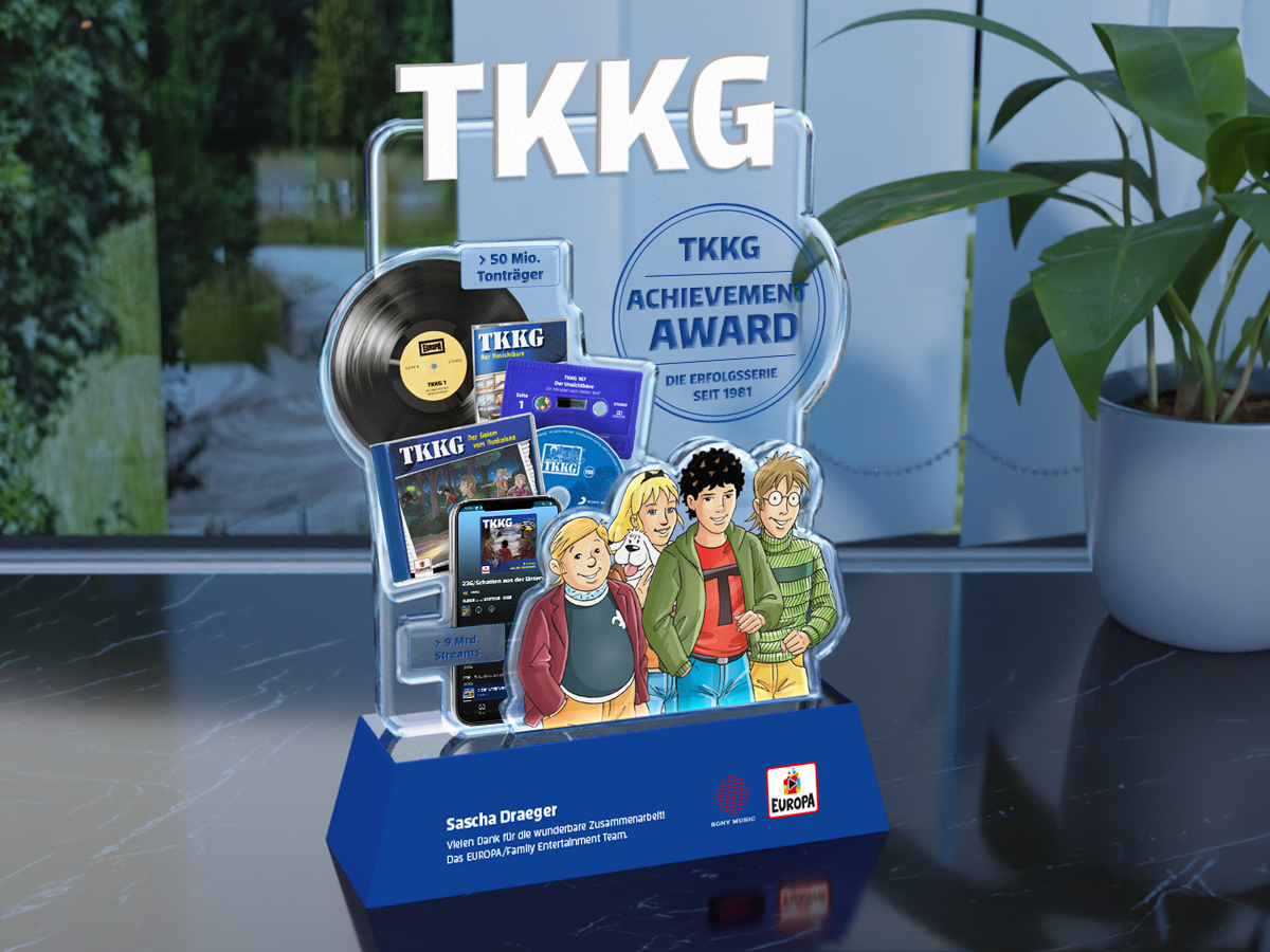 EUROPA Achievement Award für TKKG-Sprecher: Gestaltung einer besonderen Auszeichnung