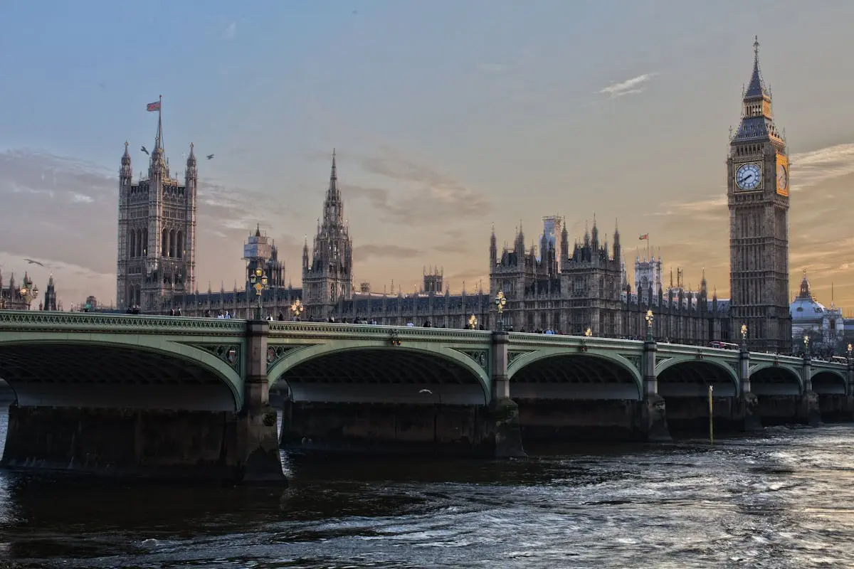 People speaking English in a UK city