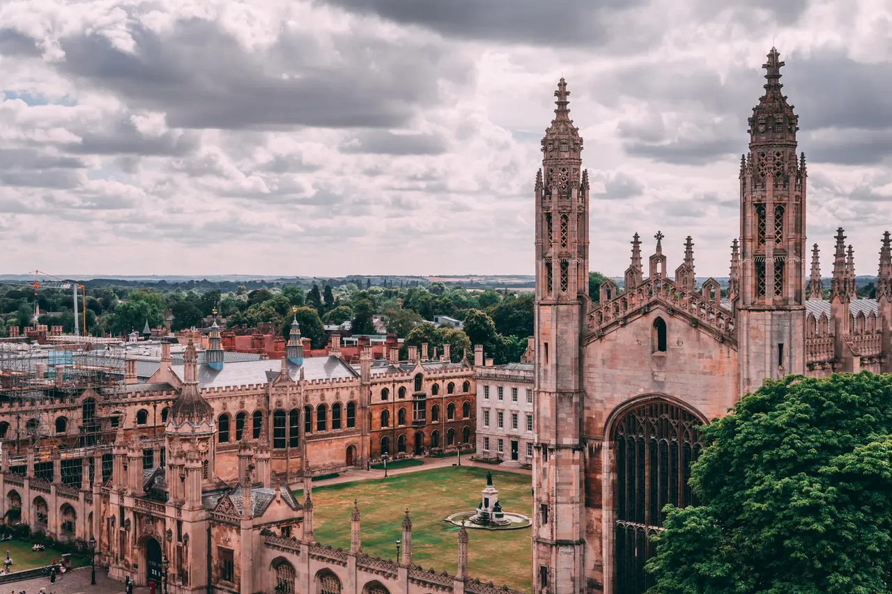 Teenagers at an English summer school in Cambridge