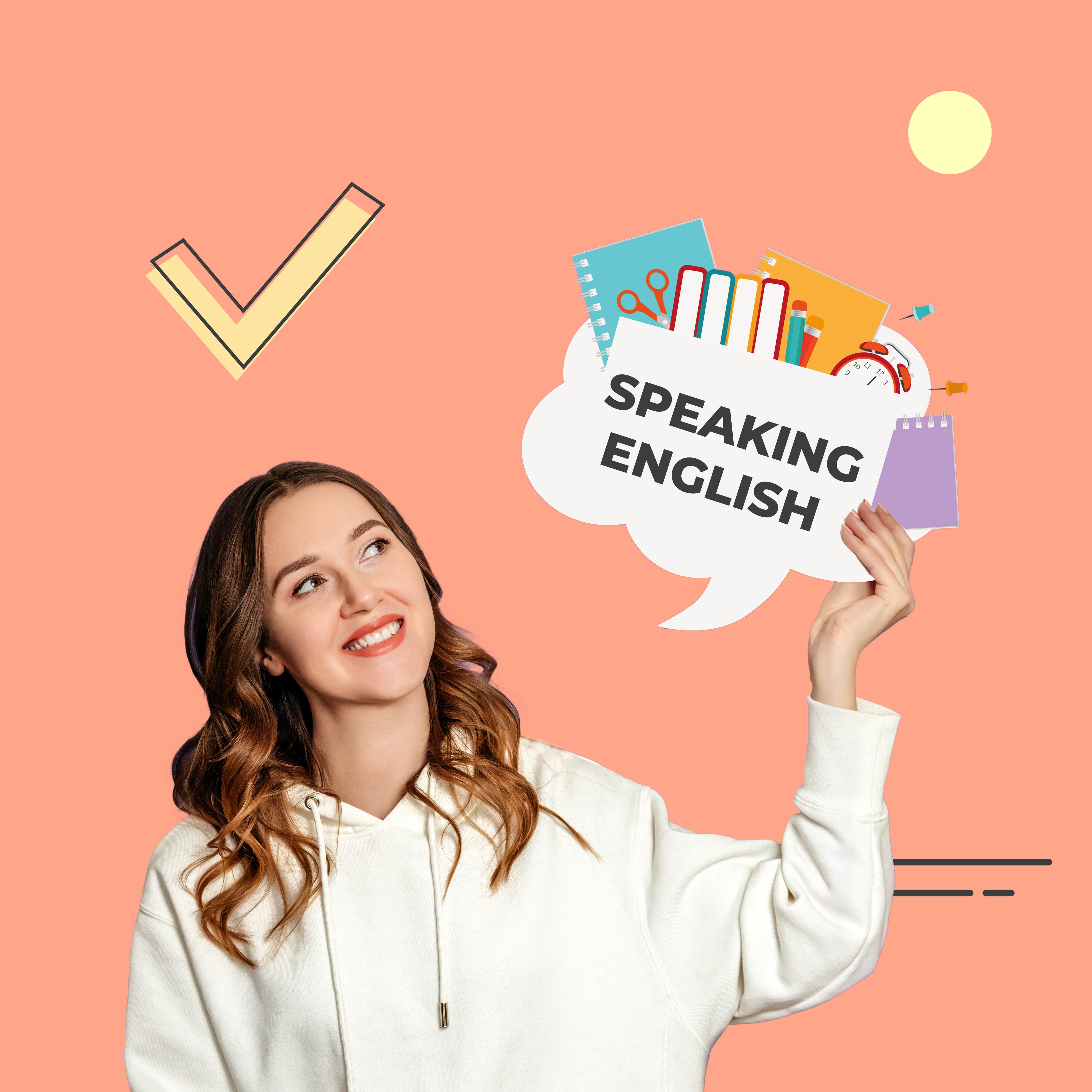 Nervous student gaining confidence speaking English