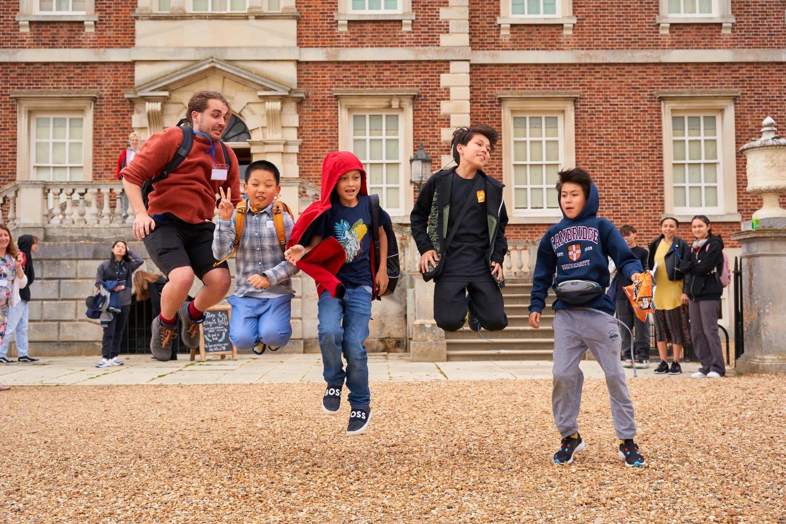 International students at an English summer school