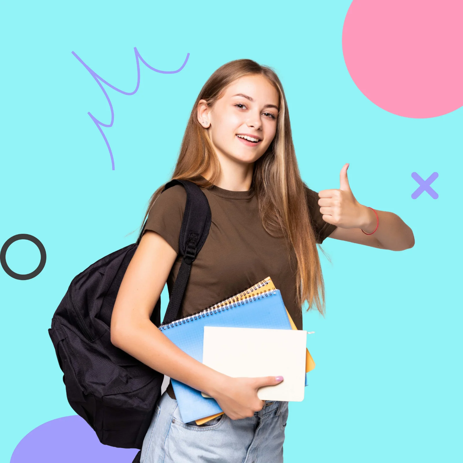 Student confident speaking English