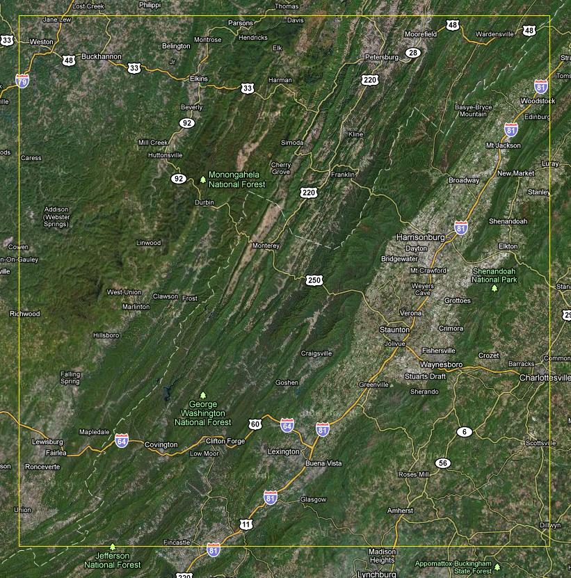 Updated view of the National Radio Quiet Zone (NRQZ)