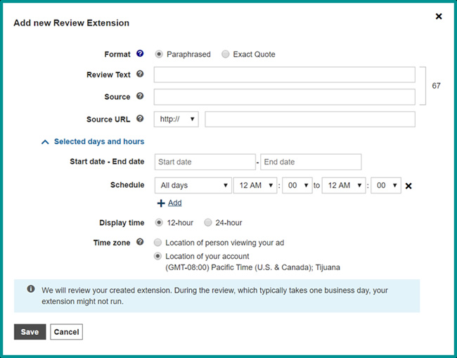 Bing Ad Extensions