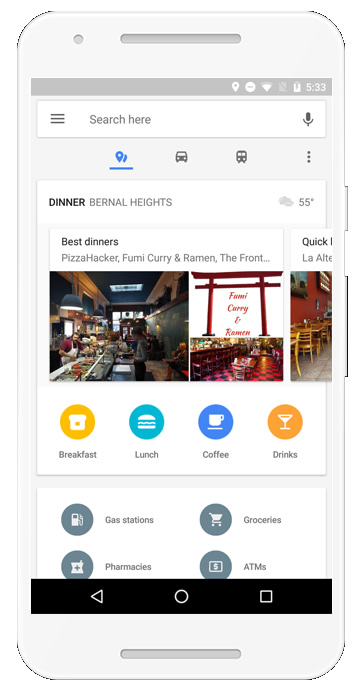 New Google Maps App