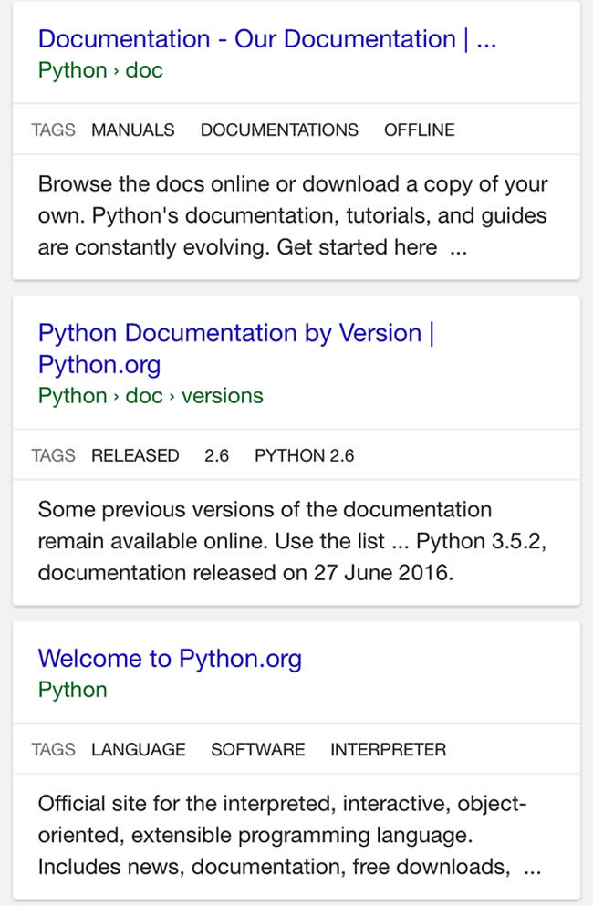 Google Testing Tags In SERPs