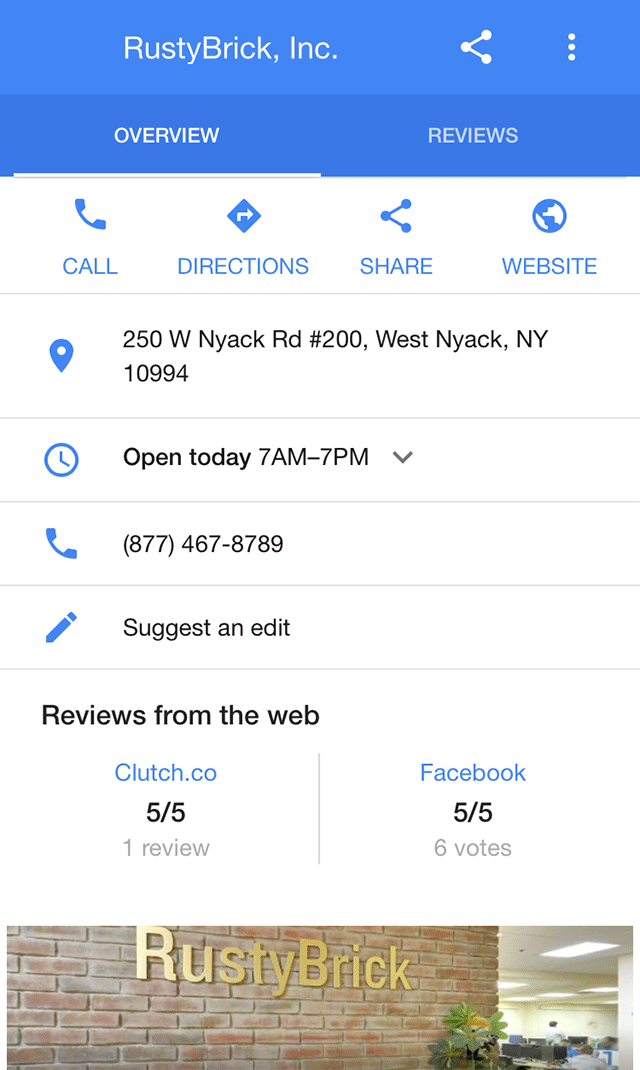 Google has officially rolled out a new tab-based local panel with quick access to reviews