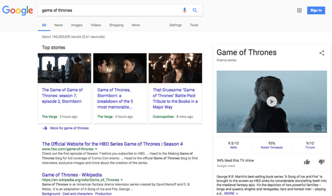 Google confirms testing auto-play videos in the search results