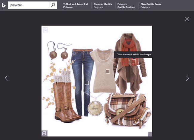 Object Detection for Visual Search in Bing 