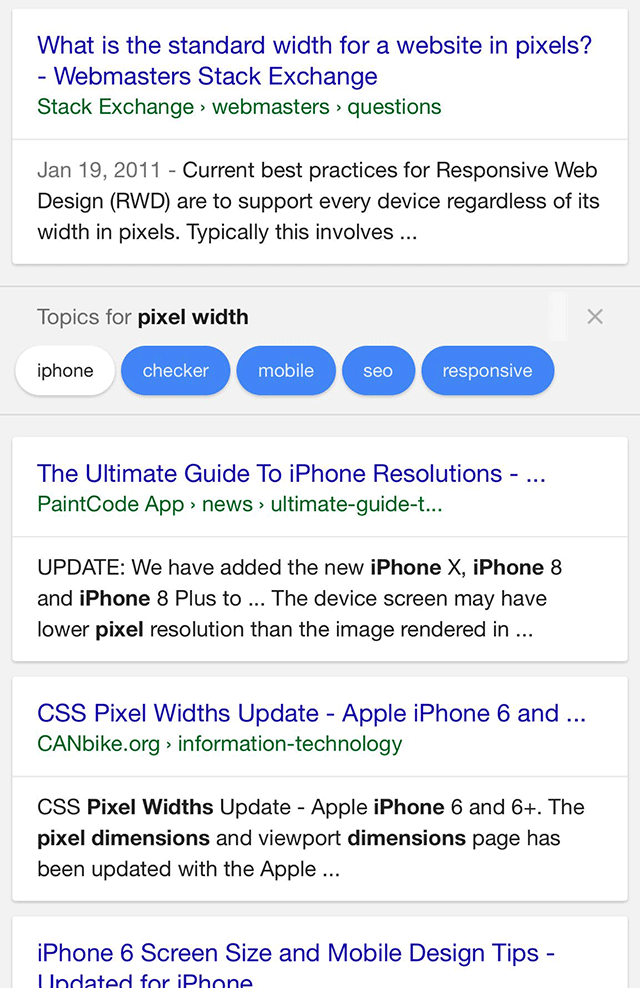 Google Tests Another Variation Of Topics Refinements