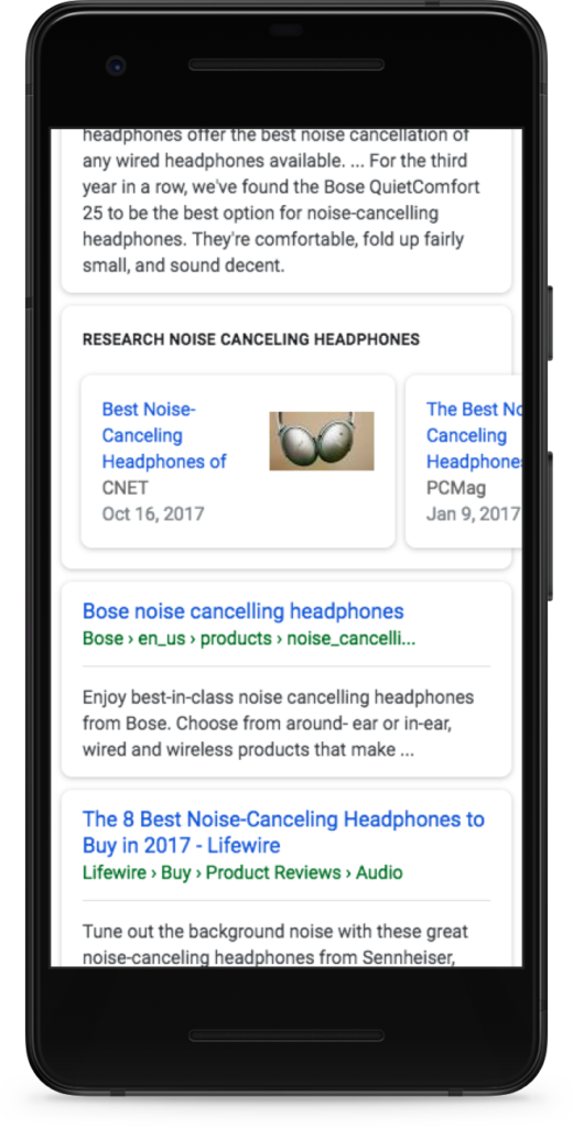 Buying Guides Added To Mobile Knowledge Panel