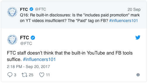 FTC Disclosures