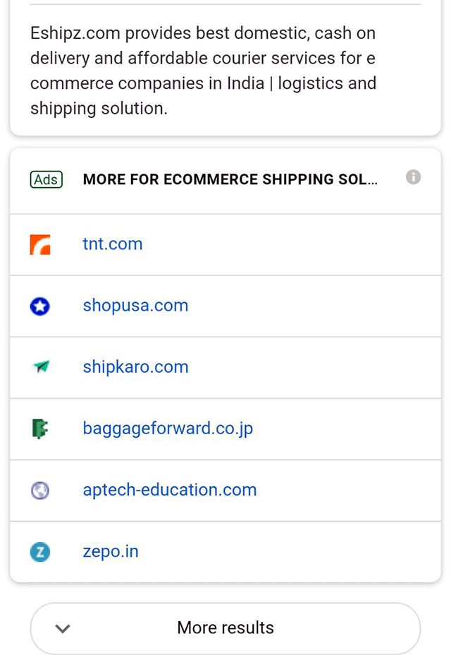 Google Test One Line Brief AdWords Ads