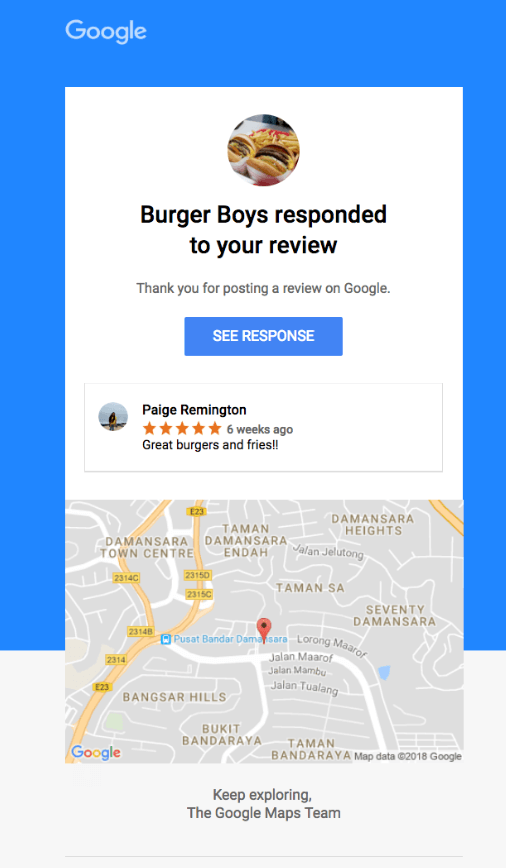 Google to notify those who leave reviews when business owners respond