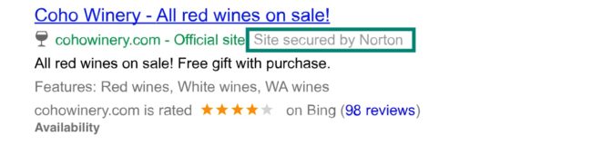 Bing Ads Can Now Have Security Badge Annotations