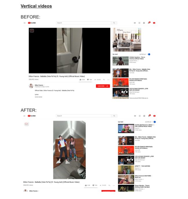 YouTube on Desktop Now Plays Vertical Videos Without Black Bars