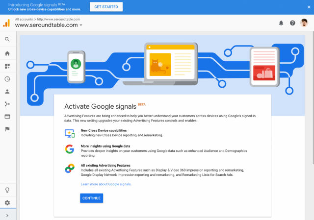 Google Analytics Signals - Cross Device Capabilities