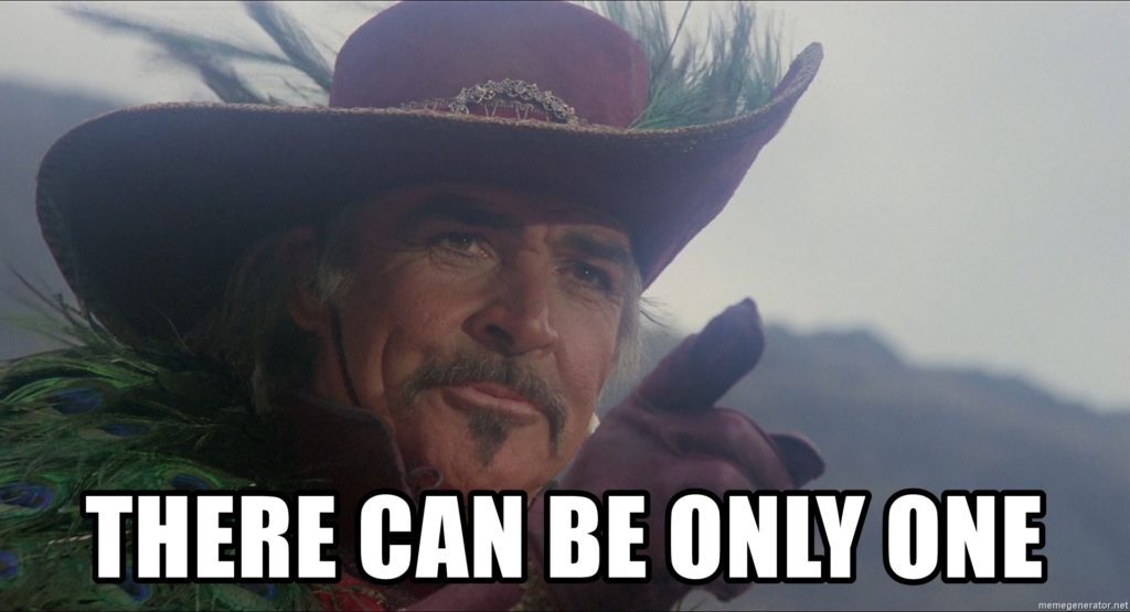 There Can Be Only One