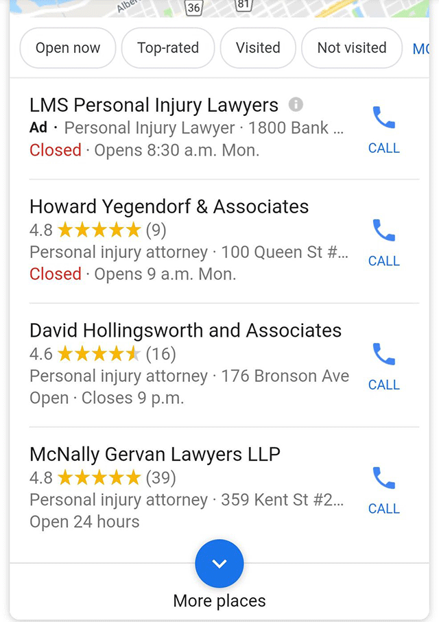 Google Local Pack Ad Label Changed To Be More Subtle