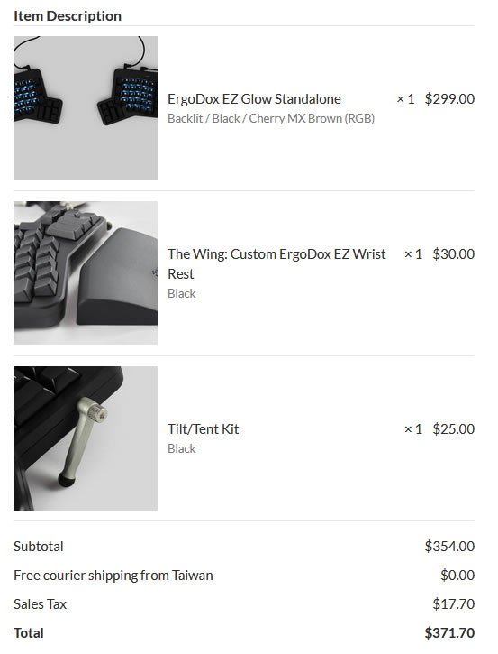 Dave's Ergodoz EZ Order