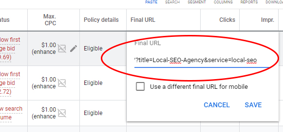 Local SEO URL
