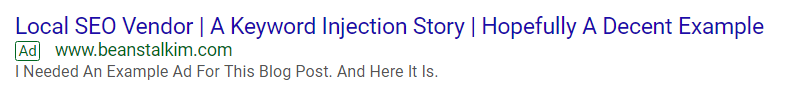 Local SEO Vendor