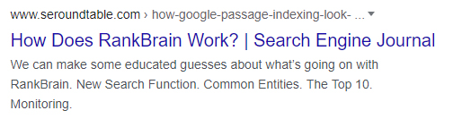 SEJ - How RankBrain Works