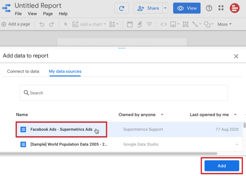 Add Data Source