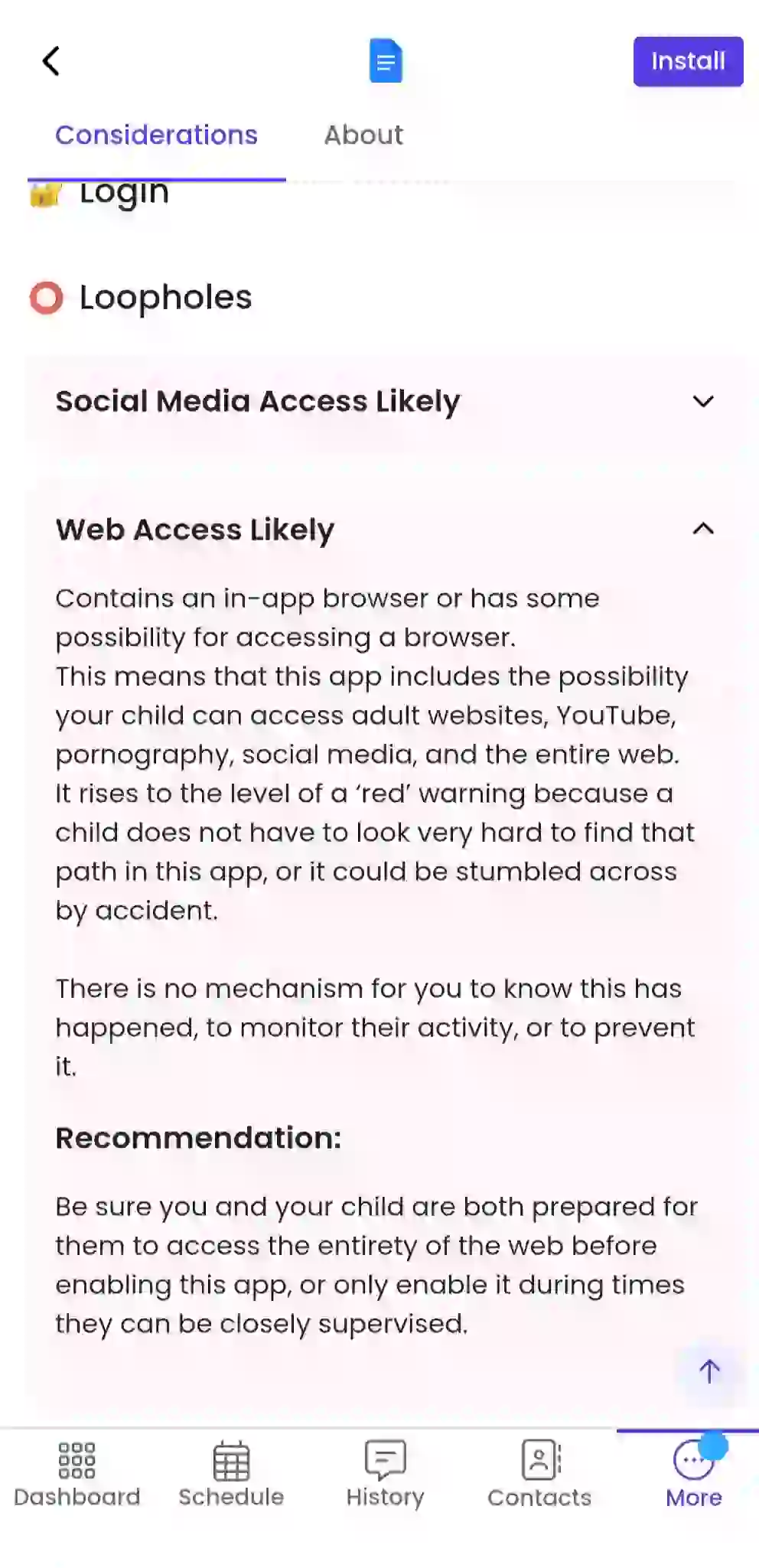 Pinwheel phone app rating preview