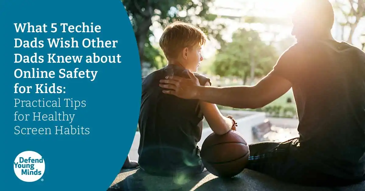 A dad talking to his son after playing some basketball.