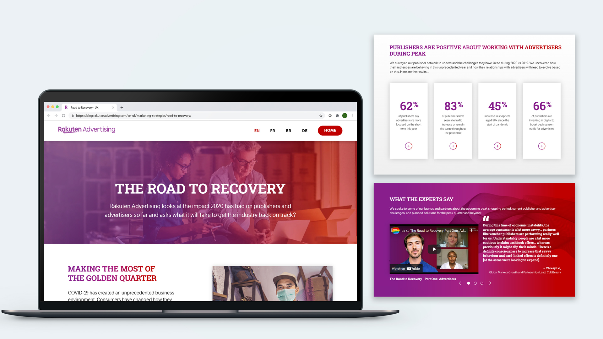 Rakuten Advertising Landing Page