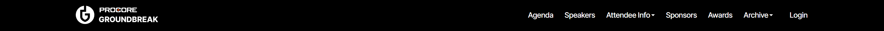 Procore nav menu