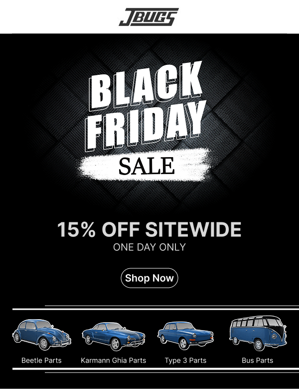 Example of an email campaign in use after the redesign